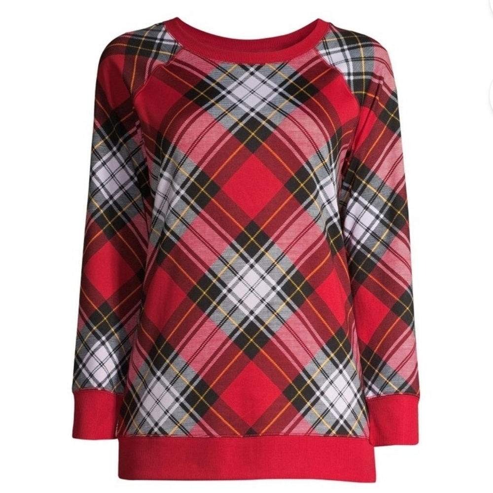 Red Plaid Sweater
